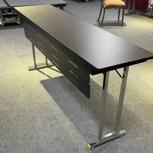 New Design Stainless Steel Leg Foldable Long Table Folding Table Hotel Conference Office Meeting Room Banquet Folding Table