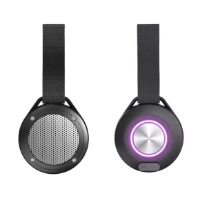 New Outdoor Portable Speakers Party Mini Speakers Home Theater Sound System Speaker with Colorful Lights and Fabric Strap