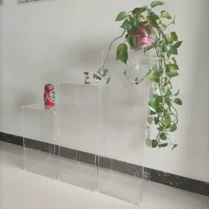 New Square Crystal Acrylic Wedding Square Column Table Center Cake Frame Flower Stand Flower Road Leader