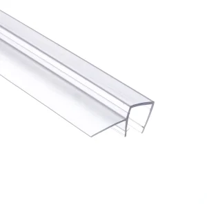 New Type Waterproof Anti collision Transparent PVC PC Sealing Strip Cutting Customizable Length for Bathroom Glass Sliding Doors
