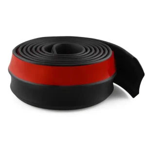 New Universal Black PU Rubber Car Bumper Anti Collision Strips 2.5m*65mm Front Bumper Automobile Protection