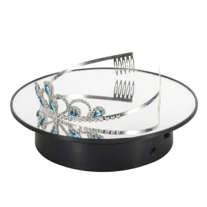 Newstar Rotating Display Stand 360 Degree Motorized Rotating Display Stand Turntable Display Stand with USB Cable