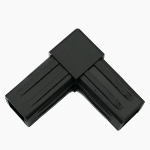 No-Weld 20/25/30mm Square Pipe Joint Connectors Plastic Tube Plugs Push-On Quick Coupler Tee Fitting for Modular Shelving