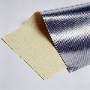 Nomex Aramid Aluminum Foil Fabric 270GSM Fireproof Thermal Insulation Abrasion Resistant Water Resistant 58/60″ Firefighter