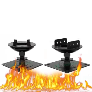 Non-Combustible Adjustable Pedestal Class A Fire-Rated Paving Pedestal Raised Floor Anti-Fire Metal Decking Support