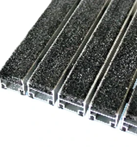 Non-Slip Custom-Size Wear-Resistant Dustproof Recessed Scraper Aluminum Entrance Door Mat