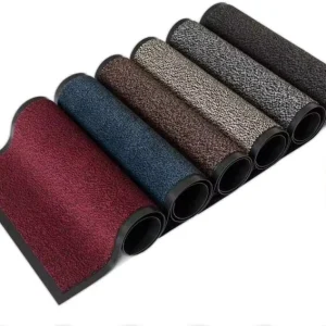 Non slip Custom Solution Dyed Mats Entrance PVC Floor Mat Polyester Rubber Door Mat