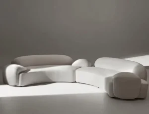 Nordic Luxury Design Fabric Sofa Module Couch Set for Living Room Sofas with Sectional Leisure Apartment Villa Furniture