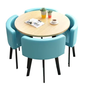 Nordic Modern Style Simple Negotiation Leisure Light Luxury Table and Chair for Cafe Tea Shop Office Dining Negotiation