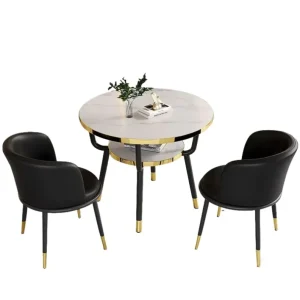 Nordic Negotiation Table and Chair Combination for Sales Offices, Business Reception, and Leisure Areas