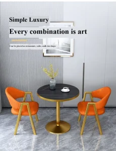 Nordic Negotiation Table and Chair Set Round Dining Table