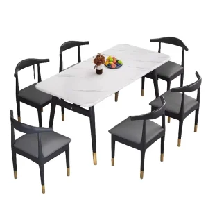 Nordic Negotiation Table and Chair Set for Office Reception