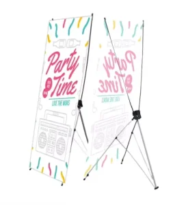 Nuofan PVC X Stand for Banner Display Good Quality Waterproof Metal Outdoor Advertising Stand Easy Assembly Customized Color