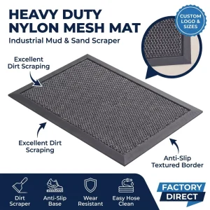 Nylon Anti-Slip Rubber-Backed Commercial Entrance Mat