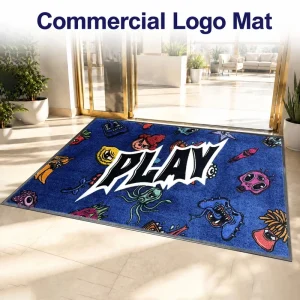 Nylon Custom Logo Entrance Mat Anti Slip Rubber Bound Heavy Duty Welcome Floor Mat for Office Lobby Commercial Use