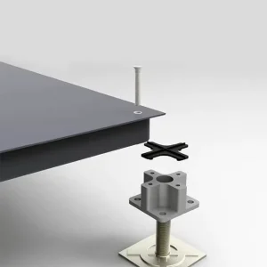 OA600 Steel Cement Raised Access Floor Panels Elevated Flooring System for Office Buildings
