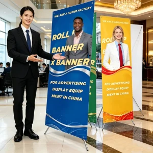 OEM 160x60cm Black X Stand Only Display Frame 80*180cm Iron Material Exclude American Printing X Banner Stand