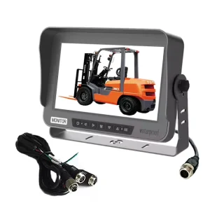 OEM DC12V 24V 1080P 10.1” AHD Waterproof Monitor 2CH High Definition TFT LCD Screen Monitor With U Shape Bracket and Sunshield
