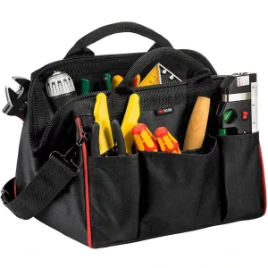 OEM Large Portable Nylon Polyester Engineer Electrician Tool Belt Bag Waterproof Tools Kit Tool Bag for Technician