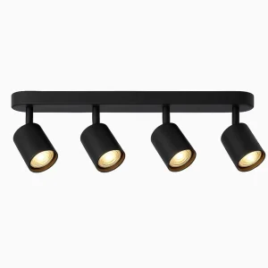 OEM ODM 22.8″ Minimalist 4 Light Matte Black Track Lamp Nordic Classic Gu10 Ceiling Spotlight for Clothing Store