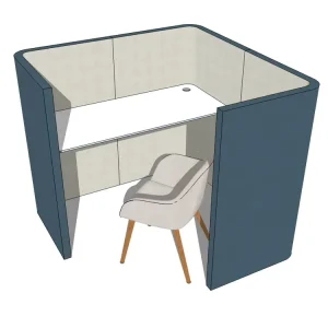 Office Acoustic Partition Wall Workstation Soundproof Desk