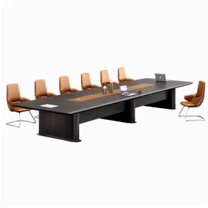 Office Conference Room Rectangular Lacquered Long Meeting Table Desk
