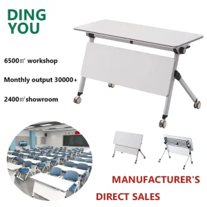 Office Folding Desk and Mobile Folding Training Table for Conference Meetings