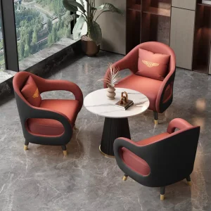 Office Negotiation Table with Four Sofa Chairs