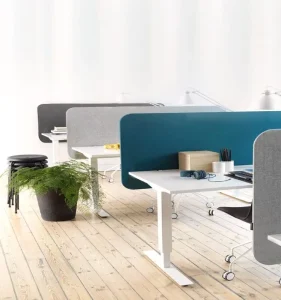 Office PET Felt Acoustic Screen Soundproof Desk Privacy Boards Divider Acoustic Fabric Desk Partition Screen