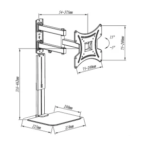 Office Use 360 Degree Swivel Rotating Desk LCD VESA Computer Bracket TV Mount Monitor Screen Stand Tv Holders