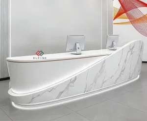One-Piece Reception Desk for Hair Salon or Nail Salon