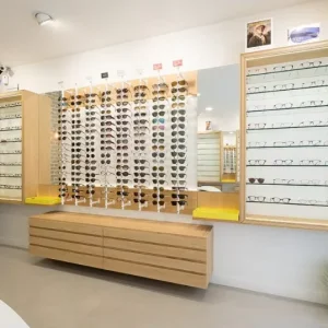 Optical Shop Display Cabinet Eyewear Stand Sunglass Rack Glasses Showcase with LED Lighting