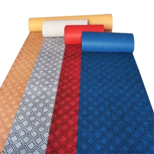 Ornate Jacquard Polyester Carpet Non-Slip Texture for Exhibition Displays and Trade Show Booths
