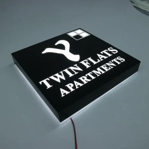 Outdoor 3D LED Light Box Sign with Custom Letters and Logo