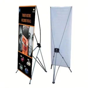 Outdoor Adjustable X Banner Stand for Exhibitions and Advertising