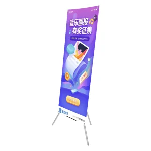 Outdoor Advertising Tripod Adjustable X Frame Standing Banner Holder Display Stand