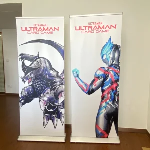 Outdoor Aluminum Retractable Roll-Up Banner Stand