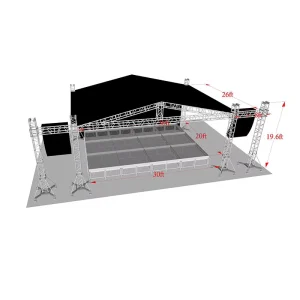Outdoor Booth Exhibition Booth Aluminum Stage Frame Truss Display Structure Trusses for Events