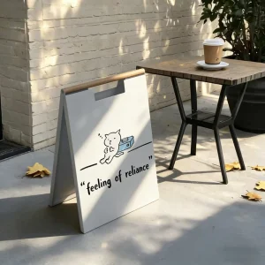 Outdoor Courtyard Double-Sided A-Frame Floor Display Sign