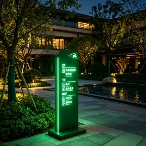 Outdoor Custom Directional Advertising Floor Standing Sign