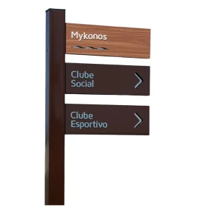 Outdoor Direction Sign Wayfinding Signage for Parks Malls Tourist Areas and Roads