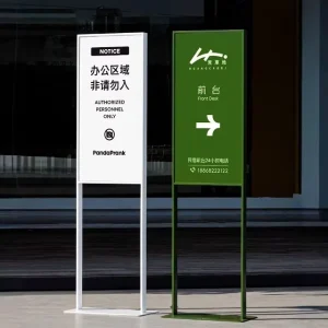 Outdoor Directional Floor-Standing Office and Road Sign Display