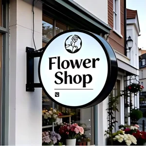 Outdoor Double-Sided Hanging 3D LED Acrylic Light Box Sign