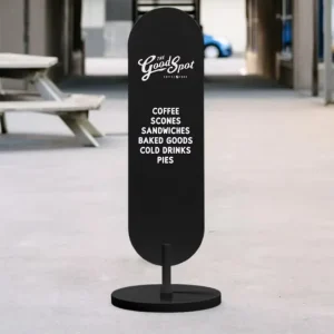 Outdoor Double-Sided Standing Directional Display Sign with Arrow