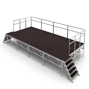 Outdoor Event Concert Dance Aluminum Exhibition 1.22*1.22m Square Frame 500kg Load Capacity Mobile Portable Stage Platform for