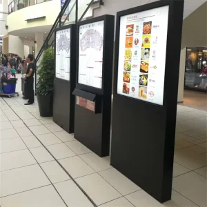 Outdoor Floor-Standing LED Directory Sign IP65 Interactive Display with Real-Time Updates QR Code Navigation