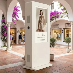 Outdoor Floor-Standing LED Poster Display, 1920 x 640 mm, Portable Digital Signage