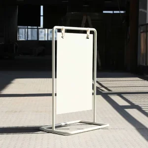 Outdoor Floor Standing Swinging Frame Sign Shop Mall Metal Advertising Board Store Entrance Billboard Pavement Sidewalk Sign