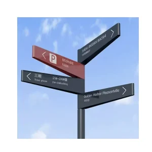 Outdoor Freestanding Parking and Directional Directory Sign