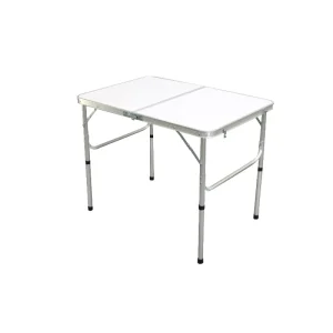 Outdoor Furniture Travel Tourist Aluminum Alloy Camping Picnic MDF Foldable Outdoor Dining Table 4 Seater Table